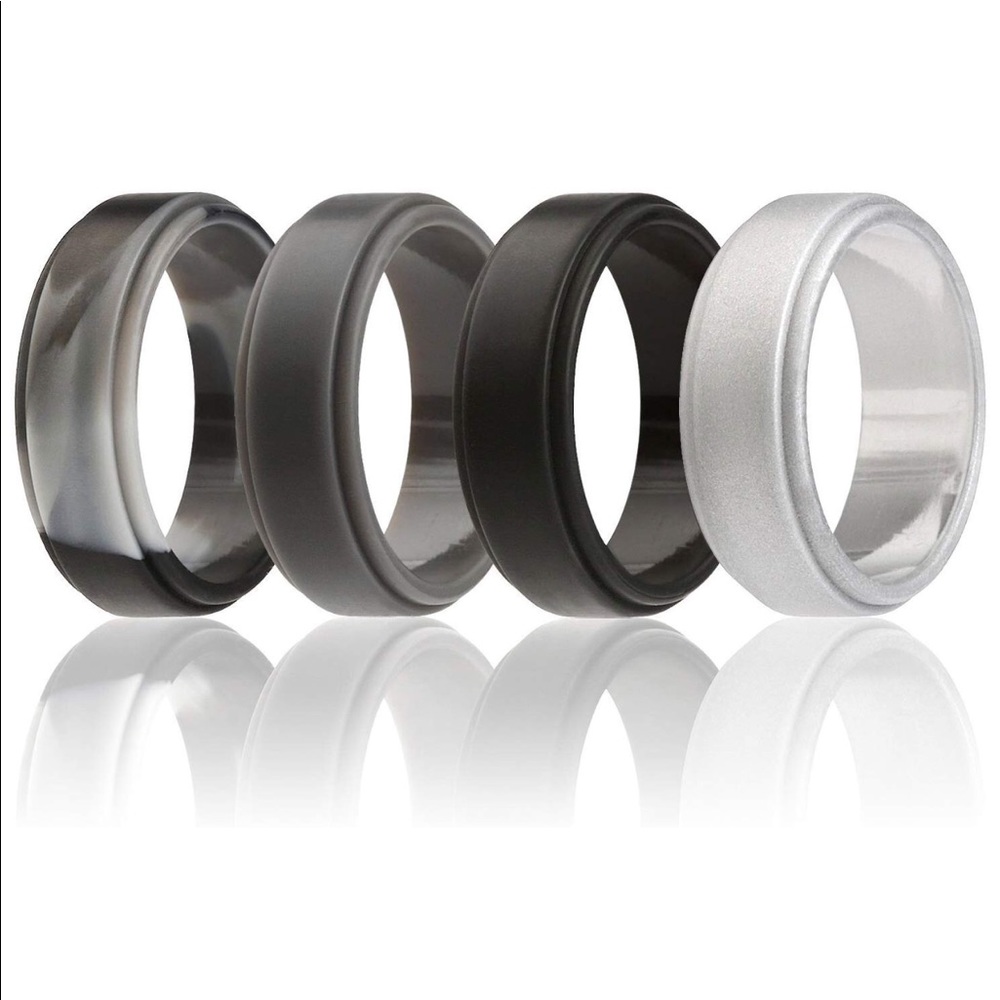 Men’s rubber wedding bands size 11